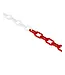 Ri-Traffic Plastic chain red/white - 8 mm