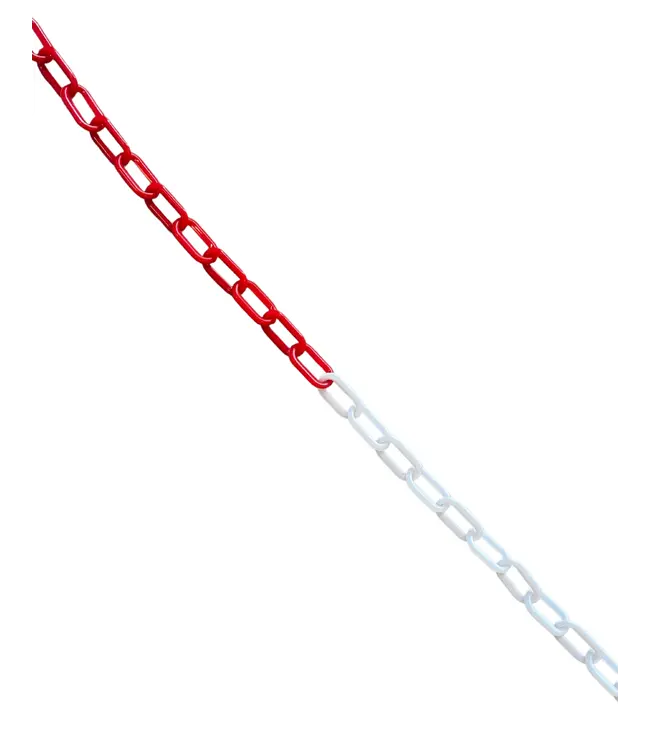 Ri-Traffic Plastic chain red/white - 8 mm