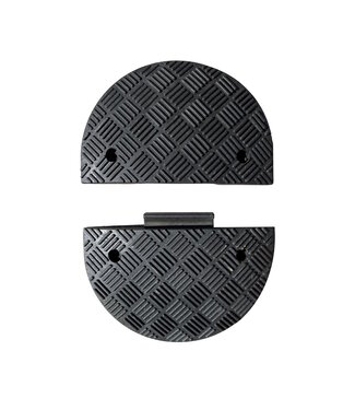 MAX Temposchwelle element - Endstück SCHWARZ - Höhe 5 cm