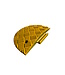 MAX Ralentisseur vitesse modulaire embout 1/2 rond jaune - H 50 mm