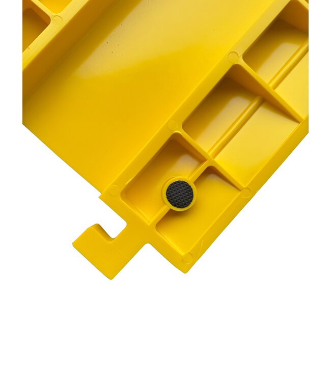 Ri-Traffic Pasacables de 1 canal (100 x 25 mm) – Protector de cables para obras y eventos