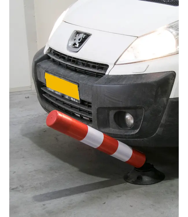 Ri-Traffic Leitzylinder FLEXPIN 100 cm rot/weiß – Niedriger, flexibler Leitpfosten