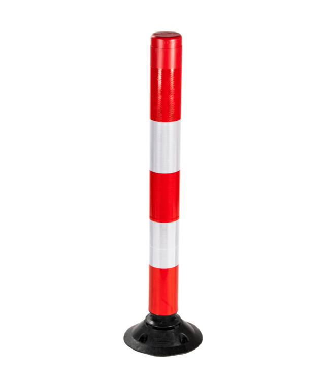 Ri-Traffic FlexPin afzetpaal 100 cm – Rood/wit, flexibel en reflecterend