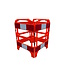 FENZO Barrera plegable FENZO roja (set de 4 paneles)