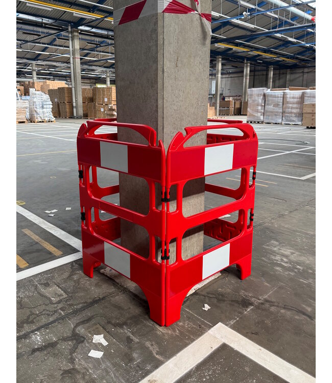 FENZO Barrière de regard en plastique rouge