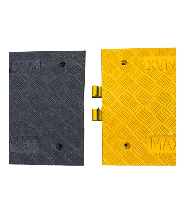 MAX Ralentisseur voie parking - Kit complet jaune et noir - Hauteur 70 mm