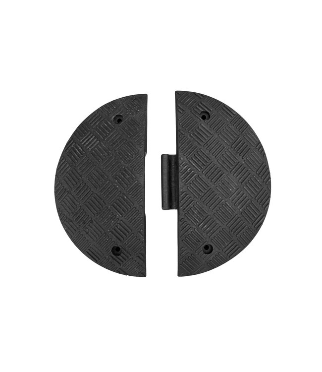 MAX Verkeersdrempel element - eindstuk ZWART - hoogte 7 cm