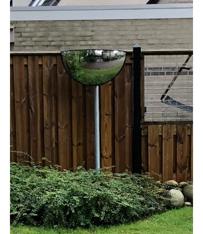 Ri-Traffic 180° Driewegenspiegel – Efficiënt zicht voor T-kruisingen en binnenruimtes