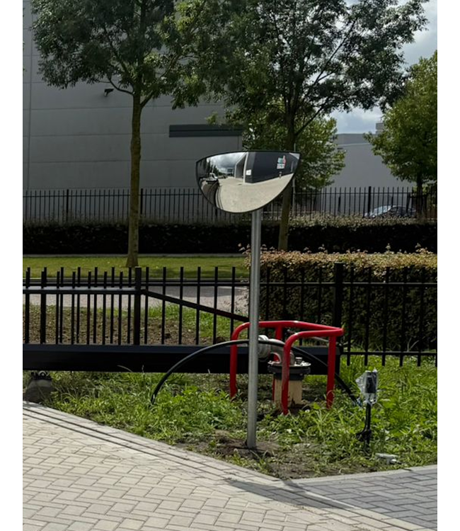 Ri-Traffic 180° Observation Mirror – Ideal for T-Junctions and Industrial Safety