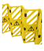 FENZO Mobile Plastic Expandable Barrier on Wheels – 4 Metres