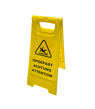Ri-Traffic Chevalet de Signalisation – Sol Glissant ! (4 langues)