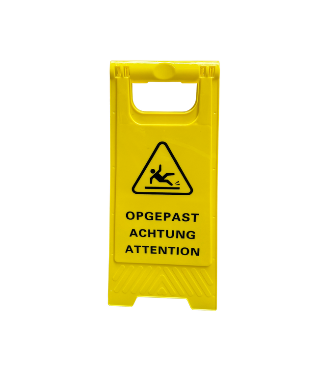 Ri-Traffic A-frame sign – Caution Wet Floor! (4-language)