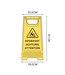 Ri-Traffic Señal de advertencia plegable – Suelo resbaladizo (4 idiomas)
