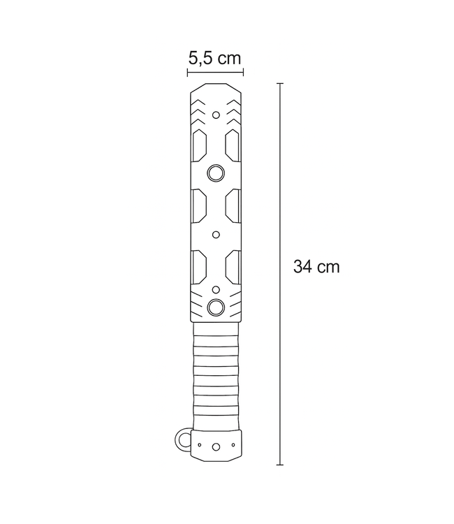 Ri-Traffic Lámpara reguladora de tráfico XL LED naranja