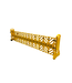 FENZO Mobile Plastic Expandable Barrier on Wheels – 4 Metres