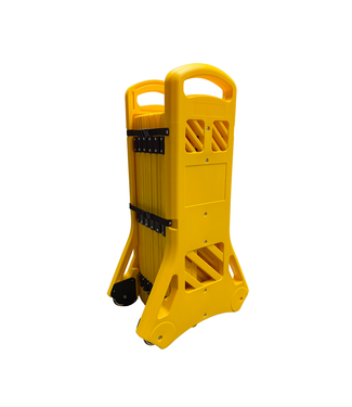 FENZO Mobile Plastic Expandable Barrier on Wheels