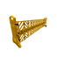 FENZO Mobile Plastic Expandable Barrier on Wheels – 4 Metres