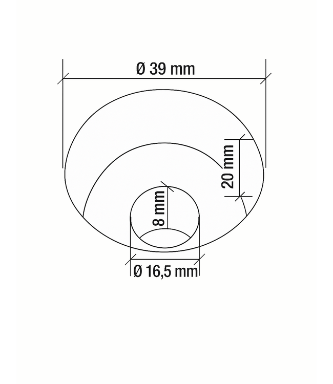 MAX Radstopp MAX 90 cm -  schwarz / weiß