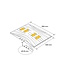 HEAVY Speed bump for heavy traffic - middle piece - height 5 cm