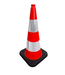 Ri-Traffic Verzwaarde verkeerskegel 75 cm – flexibel PVC met klasse 2 reflectie
