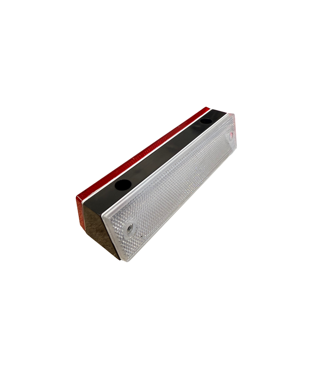 Ri-Traffic Guard rail barrier reflector red - white double sided