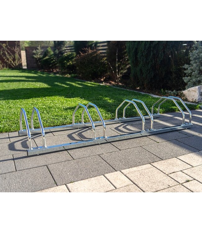 Ri-Traffic Aparcabicicletas BICICLETA de acero galvanizado con soportes en forma de A para un estacionamiento seguro de bicicletas