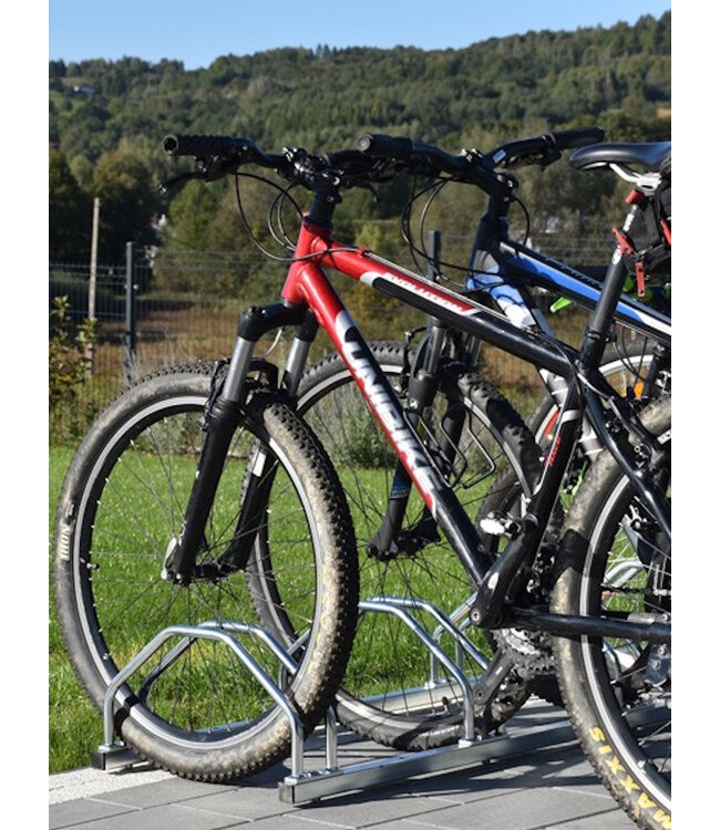 Ri-Traffic Aparcabicicletas BICICLETA de acero galvanizado con soportes en forma de A para un estacionamiento seguro de bicicletas