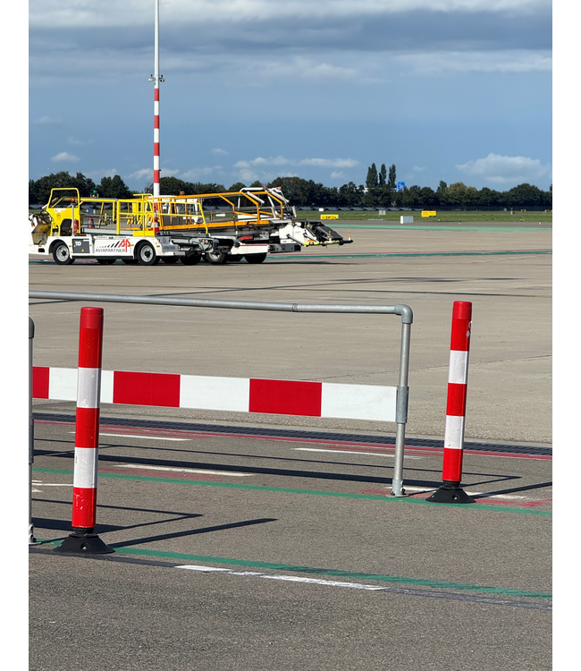 Ri-Traffic FlexPin afzetpaal 100 cm – Rood/wit, flexibel en reflecterend