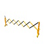 Ri-Traffic Barrière extensible en plastique - noir/jaune