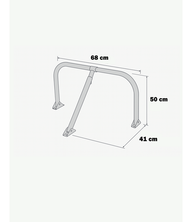 Ri-Traffic ECO Parkplatzbügel mit Vorhangschloss