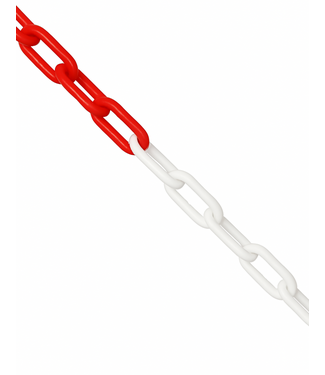 Ri-Traffic Kunststof afzetketting rood/wit - 6 mm