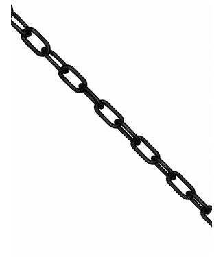 Ri-Traffic Cadena de delimitación de plástico negra 6 mm - 25 m
