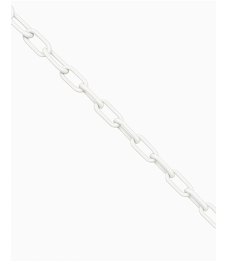 Ri-Traffic Kunststof afzetketting wit - 6 mm