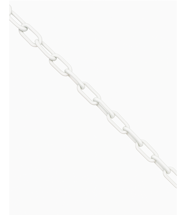 Ri-Traffic Kunststoff-Sperrkette weiß - 6 mm