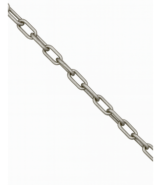 Ri-Traffic Cadena de delimitación de acero galvanizado DIN 763 6x42 mm - 10 m