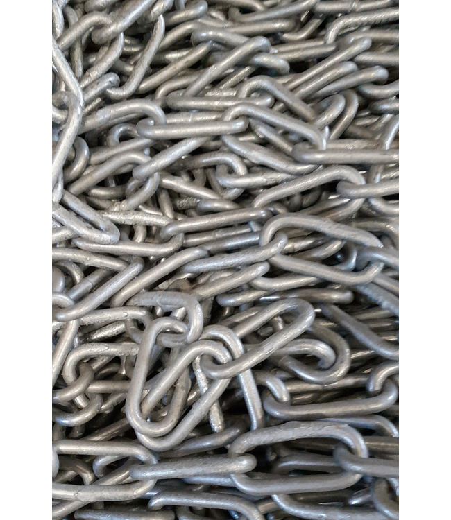 Ri-Traffic Hot-Dip Galvanized Steel Barrier Chain DIN 763 – 6 x 42 mm – Pack of 10 metres