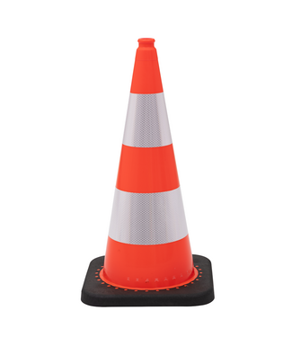 Ri-Traffic Cône de signalisation 75 cm – PVC flexible