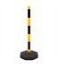 Ri-Traffic Poste para cadena de plástico con base rellenable amarillo/negro