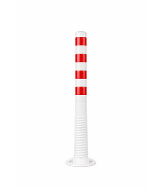 FLEXGUARD Bolardo flexible de 100 cm blanco/rojo