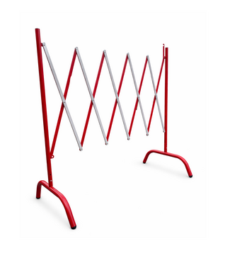 Strellis Folding Barrier – Red/White trellis barrier