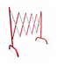 Strellis Valla extensible plegable de acero roja/blanca de 2,5 metros