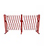 Strellis Barrière pliante acier 4 mètres rouge/blanc