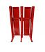 Strellis Valla extensible de acero roja/blanca de 4 metros plegable