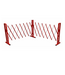 Strellis Valla extensible de acero roja/blanca de 4 metros plegable