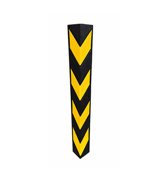 Ri-Traffic Protector de esquinas de caucho amarillo/negro