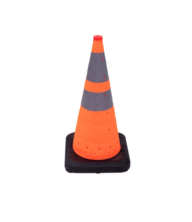 Ri-Traffic Opvouwbare verkeerskegel 75 cm met zware voet