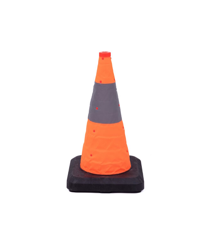 Ri-Traffic Cono de tráfico plegable de 50 cm con base reforzada