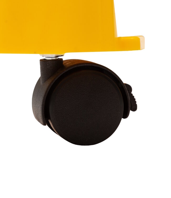 Ri-Traffic Barrière extensible en plastique - noir/jaune