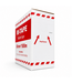 Ri-Traffic Ruban de signalisation rouge/blanc 80 mm x 500 m en rouleau dévidoir pratique