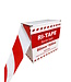 Ri-Traffic Afzetlint rood/wit 80 mm x 500 m op rol in handige dispenserdoos
